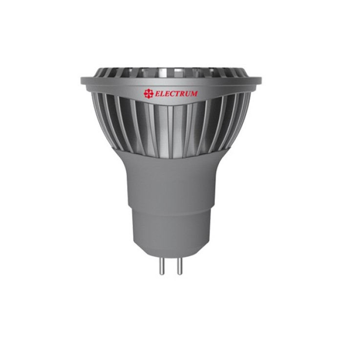 Лампа світлодіодна Electrum MR16 LR-C 6W GU5.3 2700K алюм. корп. A-LR-0938