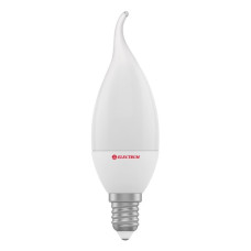 Лампа светодиодная Electrum свеча на ветру LC-12 7W E14 2700K алюмопл. корп. A-LC-0518