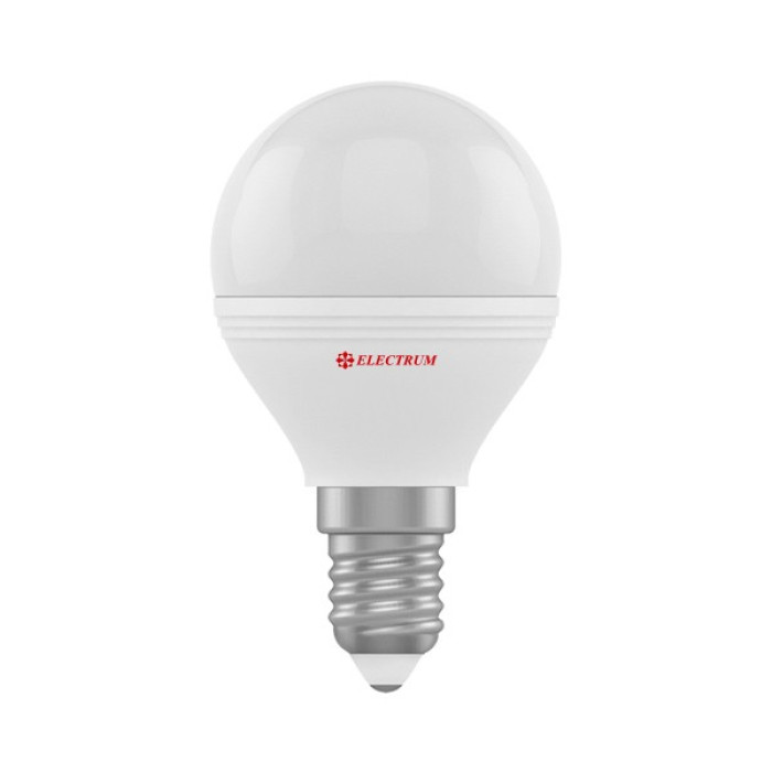 Лампа светодиодная Electrum шар LB-32 6W E14 4000K алюмопласт. корп. A-LB-1406