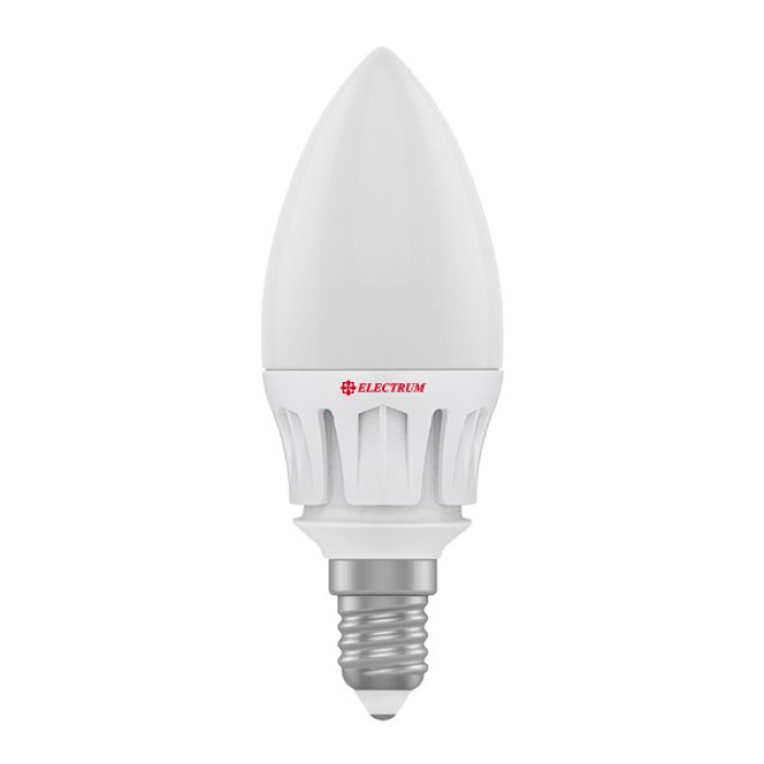 Лампа світлодіодна Electrum свічка LC-14 7W E14 2700K алюм. корп. A-LC-0479