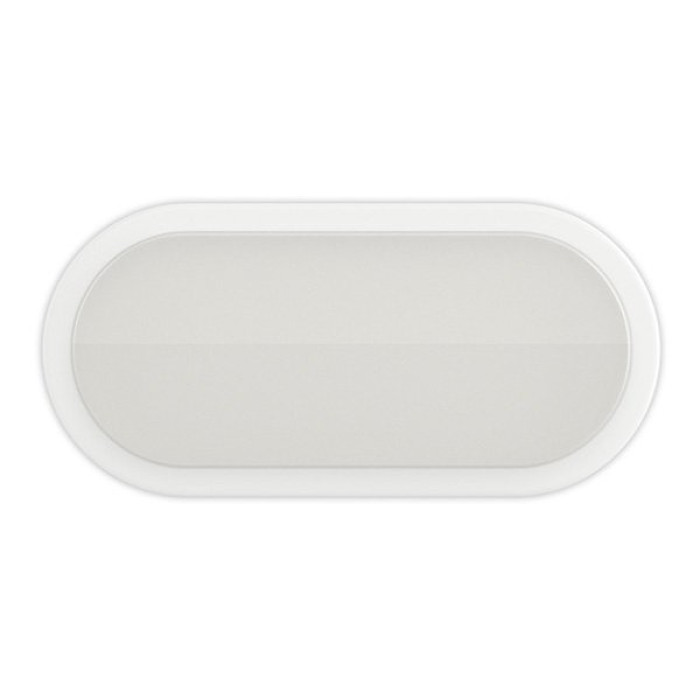 Світильник світлодіодний ELM пиловологозахищений накладної Oval-12 12W 6500К IP54 білий 26-0017