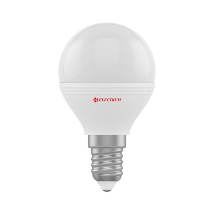 Лампа світлодіодна Electrum куля LB-32 7W E14 4000K алюмопластіковий корп. A-LB-тисяча вісімсот шістьдесят три