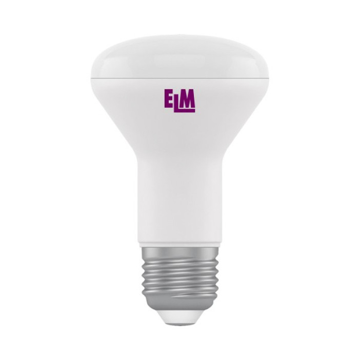 Лампа светодиодная ELM рефлекторная R63 PA-10 7W E27 3000K алюмопл. корп. 18-0055