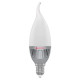 Лампа світлодіодна Electrum свічка на вітрі LC-14 5W E14 4000K алюм. корп. A-LC-1760