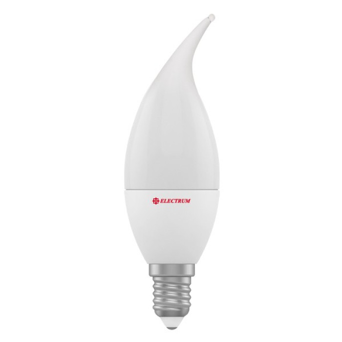 Лампа світлодіодна Electrum свічка на вітрі LC-4 4W E14 2700K алюмопл. корп. A-LC-1842
