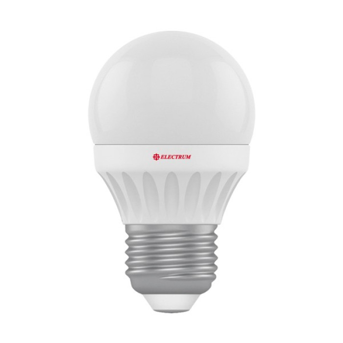 Лампа світлодіодна Electrum куля LB-12 7W E27 2700K алюмопласт. корп. A-LB-0433