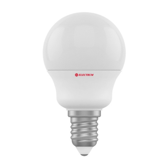 Лампа світлодіодна Electrum куля LB-9 6W E14 4000K алюмопласт. корп. A-LB-1839