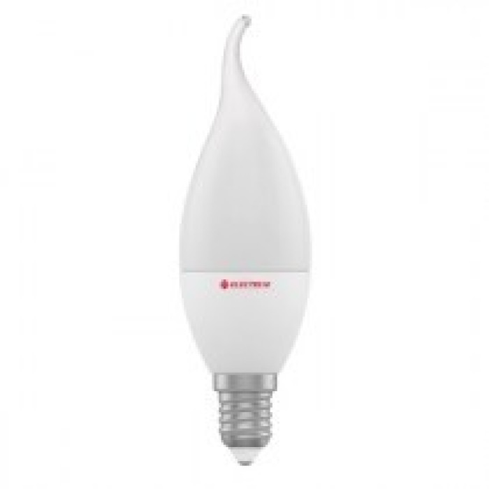 Лампа світлодіодна Electrum свічка на вітрі LC-12 6W E14 3000K алюмопл. корп. A-LC-0956