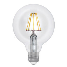Лампа светодиодная Electrum глоб-ретро D95 LG-6F 8W E27 4000K прозрачный стекляный корпус A-LG-1426
