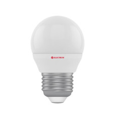Лампа светодиодная Electrum шар LB-4 4W E27 2700K алюмопласт. корп. A-LB-0514