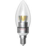 Лампа світлодіодна Electrum свічка LC-30 5W E14 4000K алюм.корп. A-LC-0025