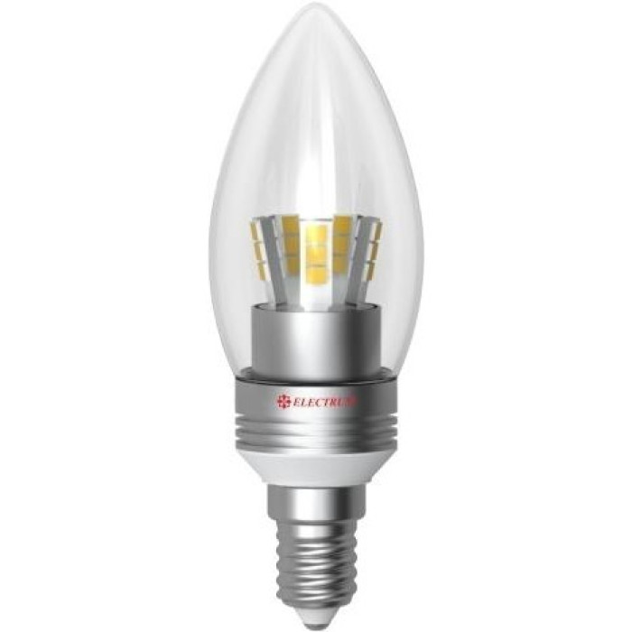 Лампа світлодіодна Electrum свічка LC-30 5W E14 4000K алюм.корп. A-LC-0025