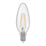 Лампа світлодіодна Electrum свічка ретро LC-32 / 4F 5W E14 4000K прозорий корп. A-LC-1388