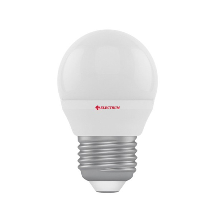 Лампа світлодіодна Electrum куля LB-4 4W E27 4000K алюмопласт. корп. A-LB-0515