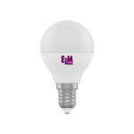 Лампа светодиодная ELM шар PA11 4W E14 4000K алюмопласт. корп. 18-0016