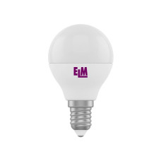 Лампа светодиодная ELM шар PA11 4W E14 4000K алюмопласт. корп. 18-0016