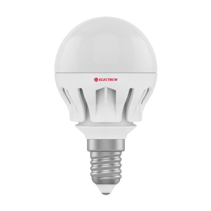 Лампа світлодіодна Electrum куля LB-14 7W E14 2700K алюм. корп. A-LB-0487