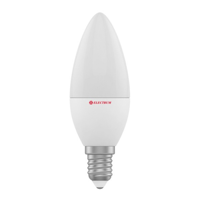 Лампа светодиодная Electrum свеча LC-32/1 6W E14 4000K алюмопластиковый корп.A-LC-1868