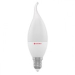 Лампа світлодіодна Electrum свічка на вітрі LC-12 6W E14 4000K алюмопл. корп. A-LC-0957