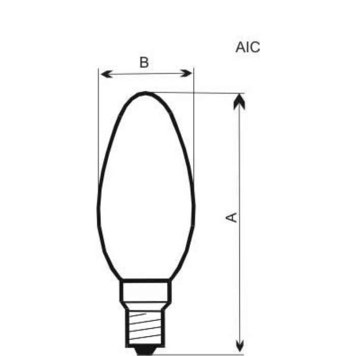 Лампа світлодіодна Electrum свічка LC-4 4W E27 4000K алюмопластіковий корп. A-LC-0300