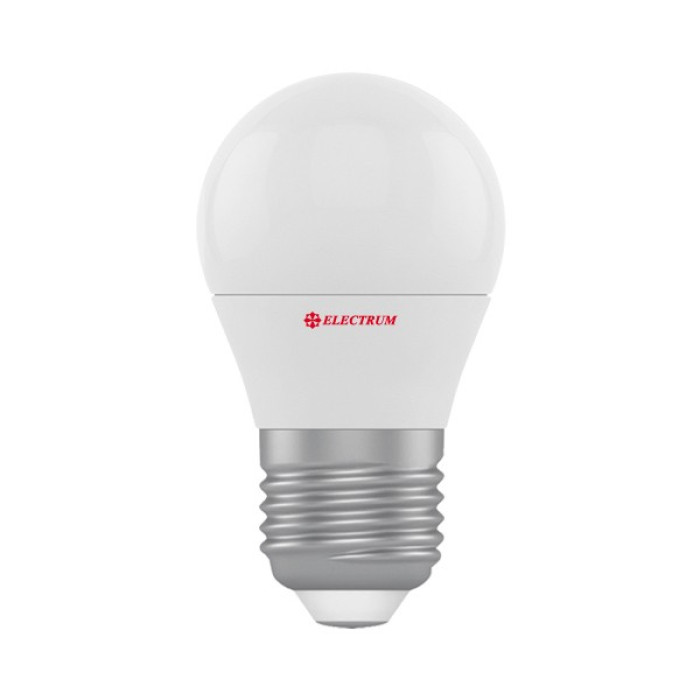 Лампа світлодіодна Electrum куля LB-9 6W E27 4000K алюмопласт. корп. A-LB-1 841