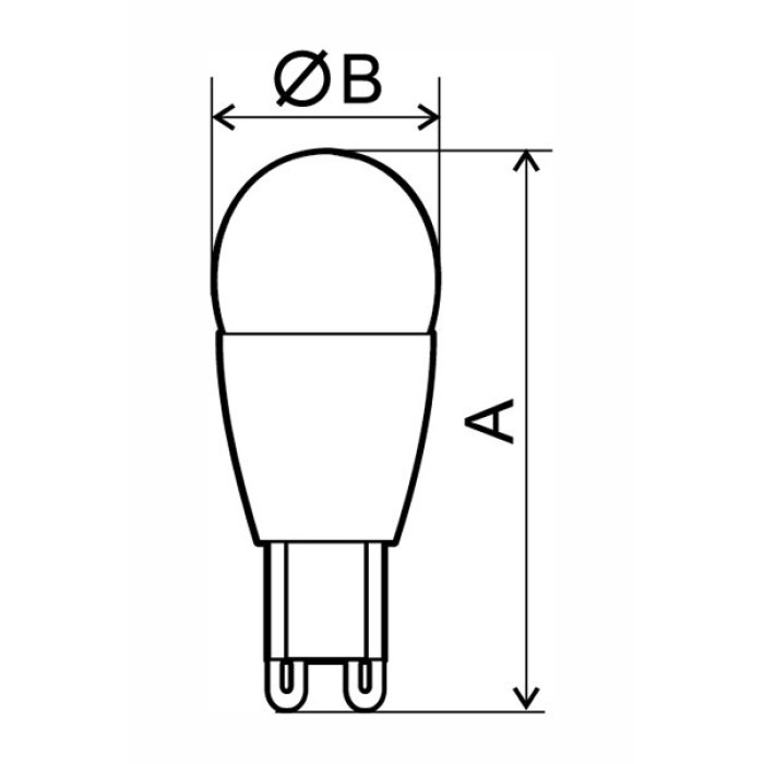 Лампа світлодіодна Electrum капсула LC-7 3,5W G9 4000K алюмопласт. корп. A-LC-0271