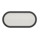 Світильник світлодіодний ELM пиловологозахищений накладної Oval-12 12W 6500К IP54 чорний 26-0018