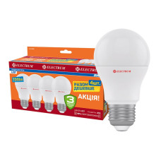 Комплект ламп светодиодных Electrum стандартных LS-8 8W E27 4000K алюмопл. корп. 4шт. A-LS-1852