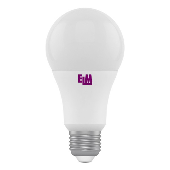Лампа світлодіодна ELM стандартна B60 PA-10 10W E27 4000K алюмопл. корп. 18-0007