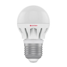 Лампа светодиодная Electrum шар LB-14 7W E27 2700K алюм. корп. A-LB-0491