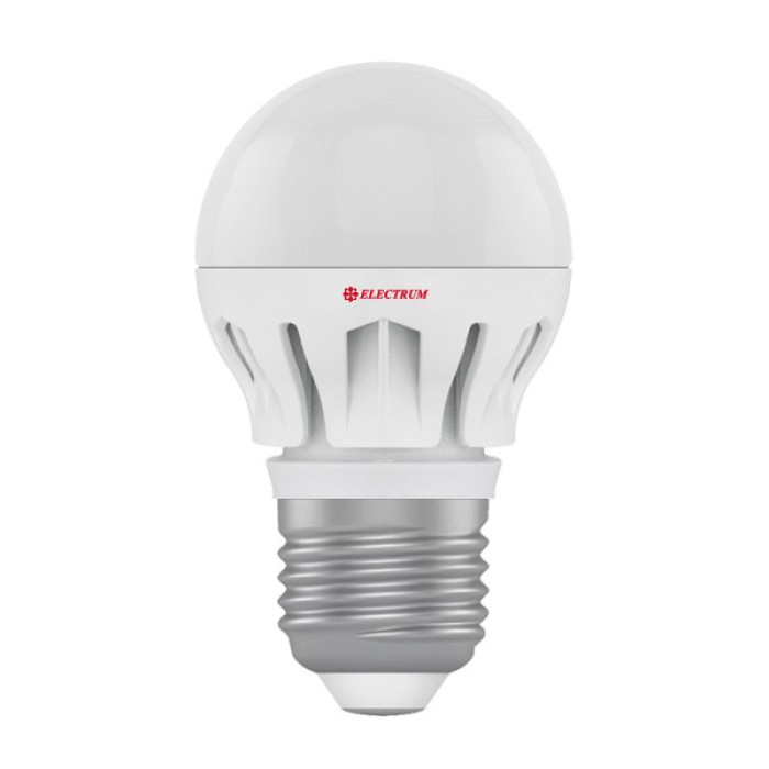Лампа світлодіодна Electrum куля LB-14 7W E27 2700K алюм. корп. A-LB-0491
