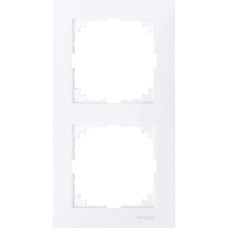 Рамка Merten M-Pure 2-постовая активно-белый