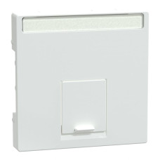 Накладка Merten System M для 1-постової розетки RJ45 активно-білий