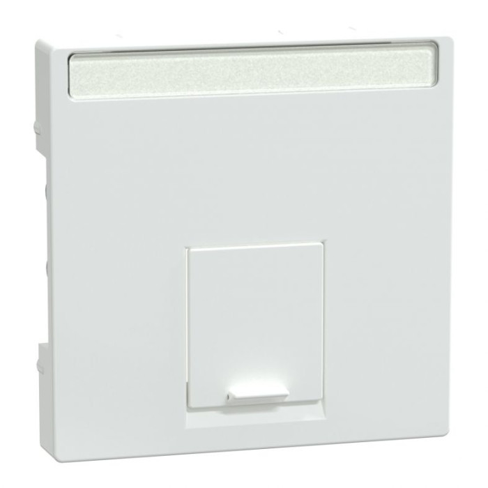 Накладка Merten System M для 1-постової розетки RJ45 активно-білий