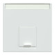 Накладка Merten System M для 1-постової розетки RJ45 активно-білий