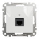 Компьютерная розетка RJ45 кат. 6 неэкр. UTP Белый Sedna Design
