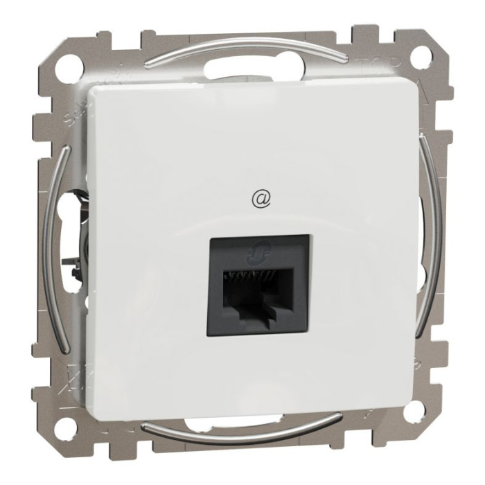 Компьютерная розетка RJ45 кат. 6 неэкр. UTP Белый Sedna Design