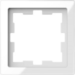 Рамка Merten D-Life 1-постова білий кристал
