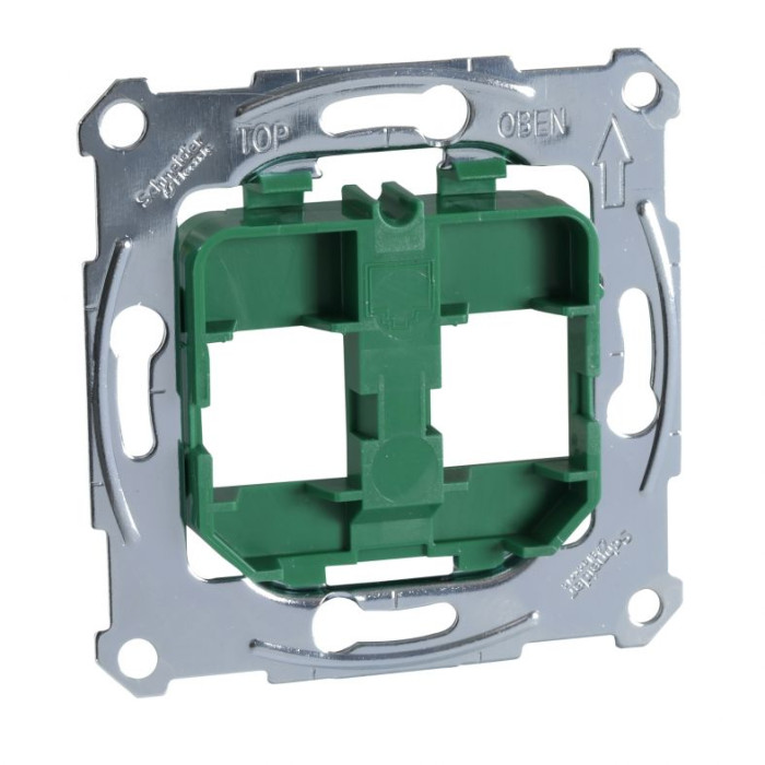 Опірна плата Merten для модульного конектора RJ45 зелений