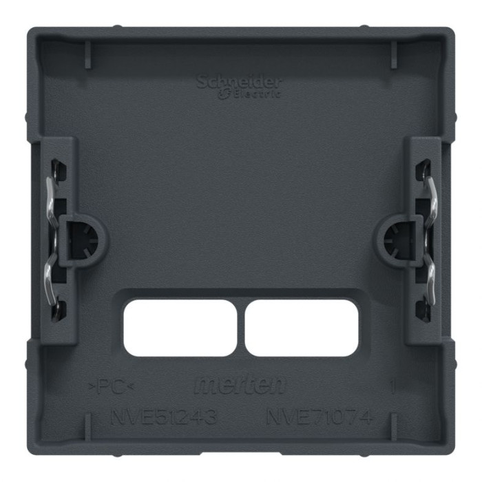 Накладка Merten System M для двойной розетки USB 21А антрацит