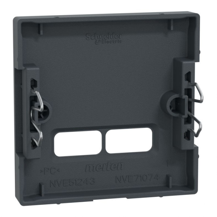 Накладка Merten System M для двойной розетки USB 21А антрацит