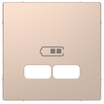 Лицьова панель Merten D-Life для розетки USB шампань