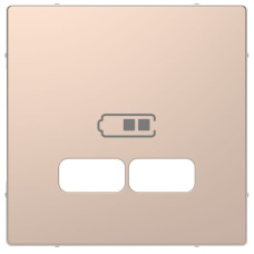 Лицевая панель Merten D-Life для USB-розетки шампань