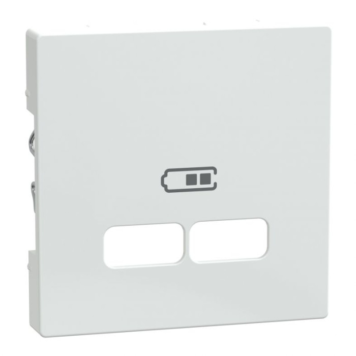 Merten System M для подвійної розетки USB 21А активно-білий