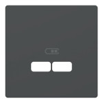 Лицьова панель Merten D-Life для розетки USB антрацит