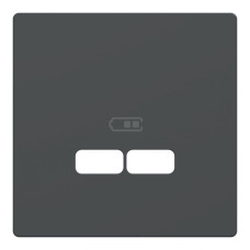Лицевая панель Merten D-Life для USB-розетки антрацит