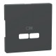 Лицьова панель Merten D-Life для розетки USB антрацит