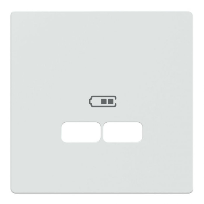 Лицьова панель Merten D-Life для розетки USB білий лотос