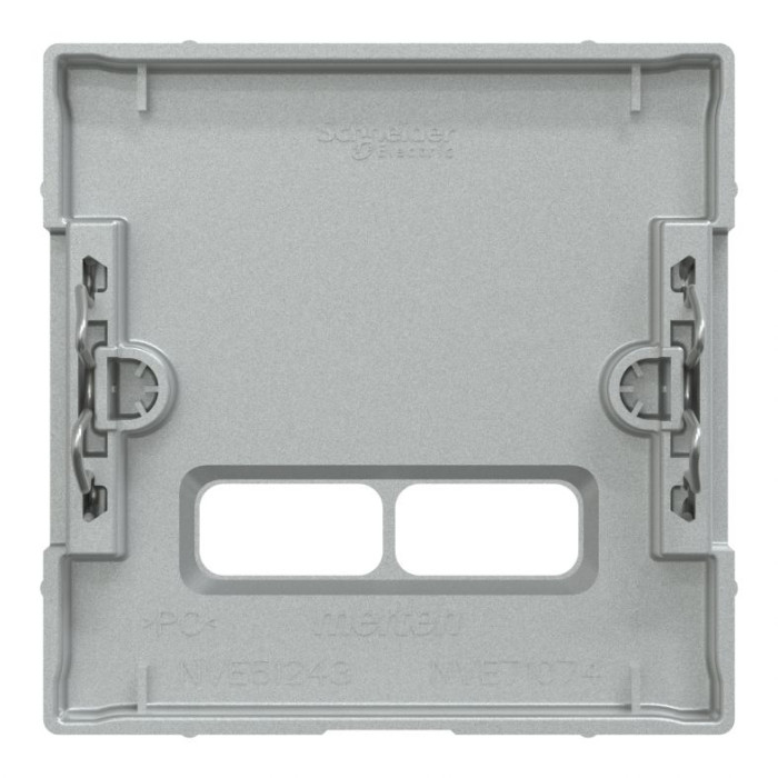 Накладка Merten System M для подвійної розетки USB 21А алюміній