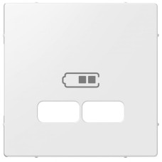 Merten System M для подвійної розетки USB 21А полярно-білий
